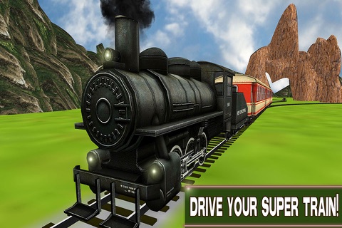 Train Driving simulator 3D - Drive the steam engine on express rail tracks screenshot 2
