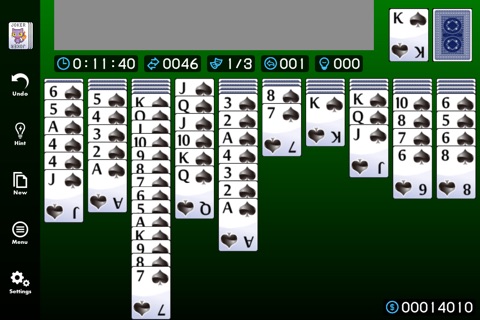 Spider Solitaire JKR screenshot 2