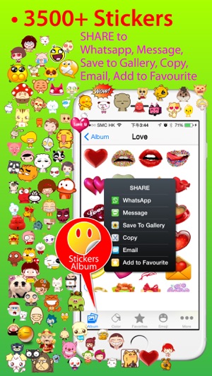 Stickers Pro for iOS8 +Emoji Keyboard & Emoji Art(圖2)-速報App