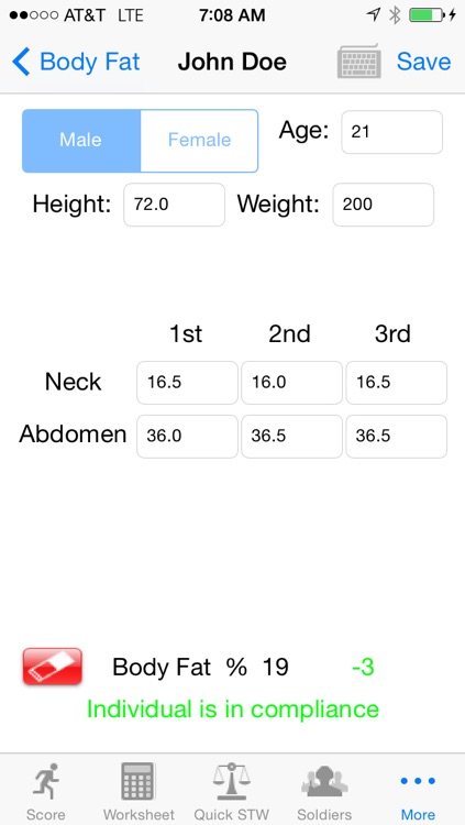 Army Fitness APFT Calculator