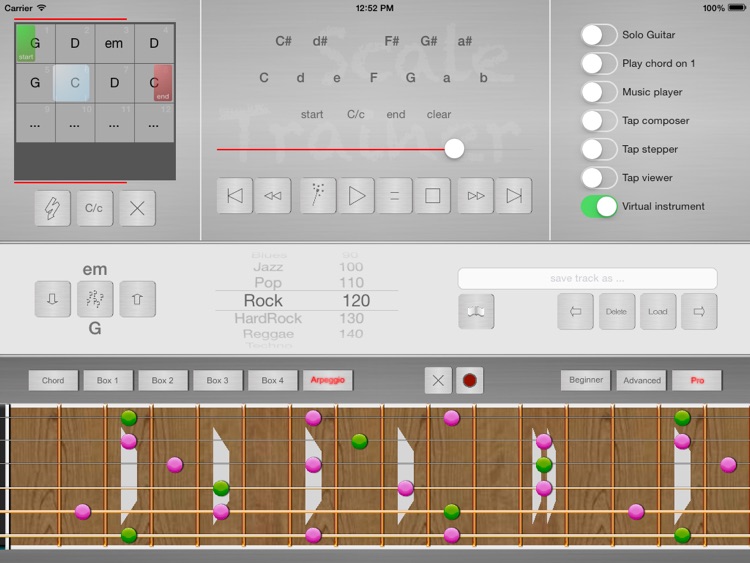 Guitar Backing Tracks Creator and Scale Trainer - Your personal guitar scale trainer for beginners and heroes screenshot-3