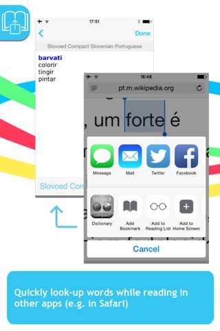 Portuguese <-> Slovenian Slovoed Compact dictionary screenshot 3