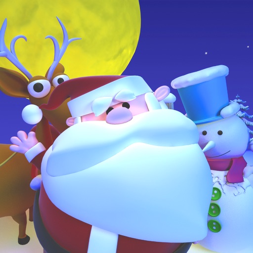 Santa and his reindeer icon