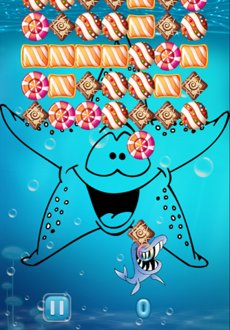 Sharks Dash Shooting Candy Match Puzzle For Kids screenshot 2