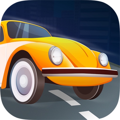 Retro Car Racing 3D Icon