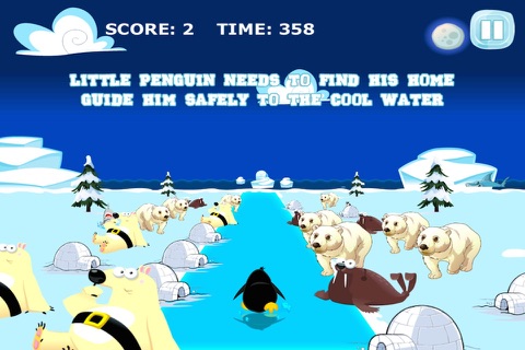 Frozen Penguin Run - Endless Arctic Race- Free screenshot 2