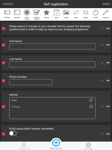 OctoForm for iPad - Create and Analyse Questionnaires screenshot 4