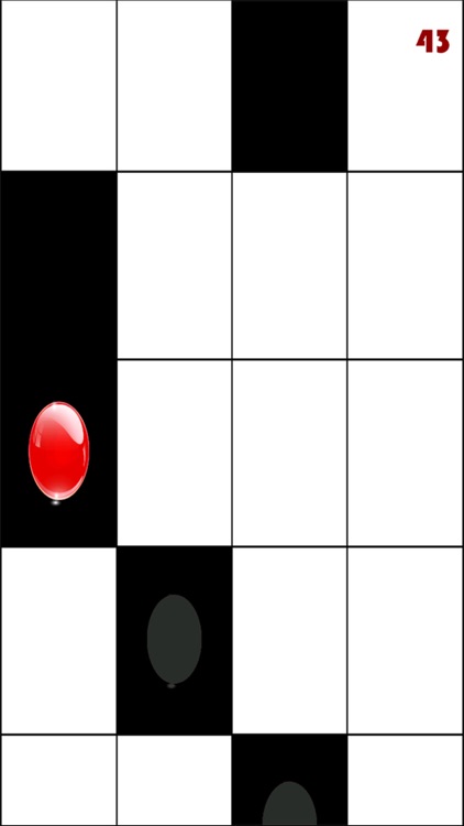 A Red Ball Bouncing in White Tile