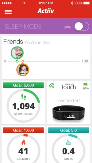 Actiiv Fitband(圖2)-速報App