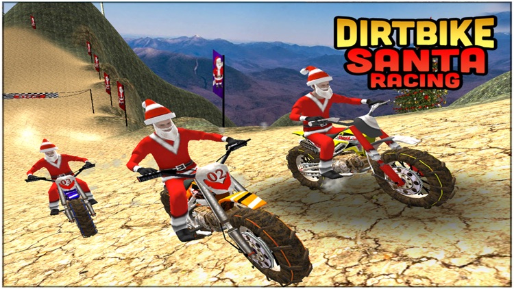 Dirt Bike Santa Racing screenshot-3