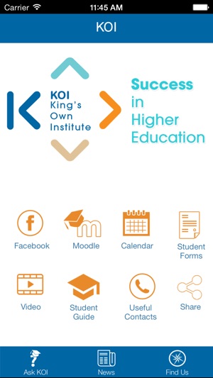 King's Own Institute (KOI) app