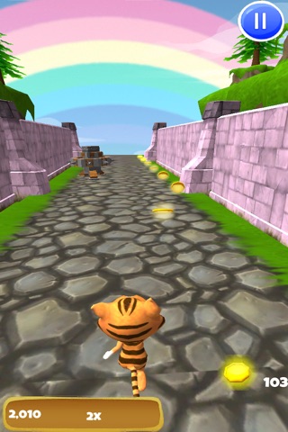 A Tiger Dash 3D: Animal Kingdom of Cats - FREE Edition screenshot 4