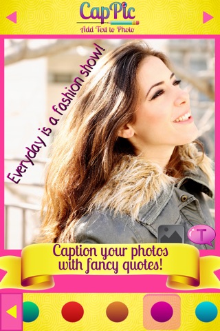 CapPic Add Text to Photo - Put Captions on your Photos and Write Messages screenshot 2
