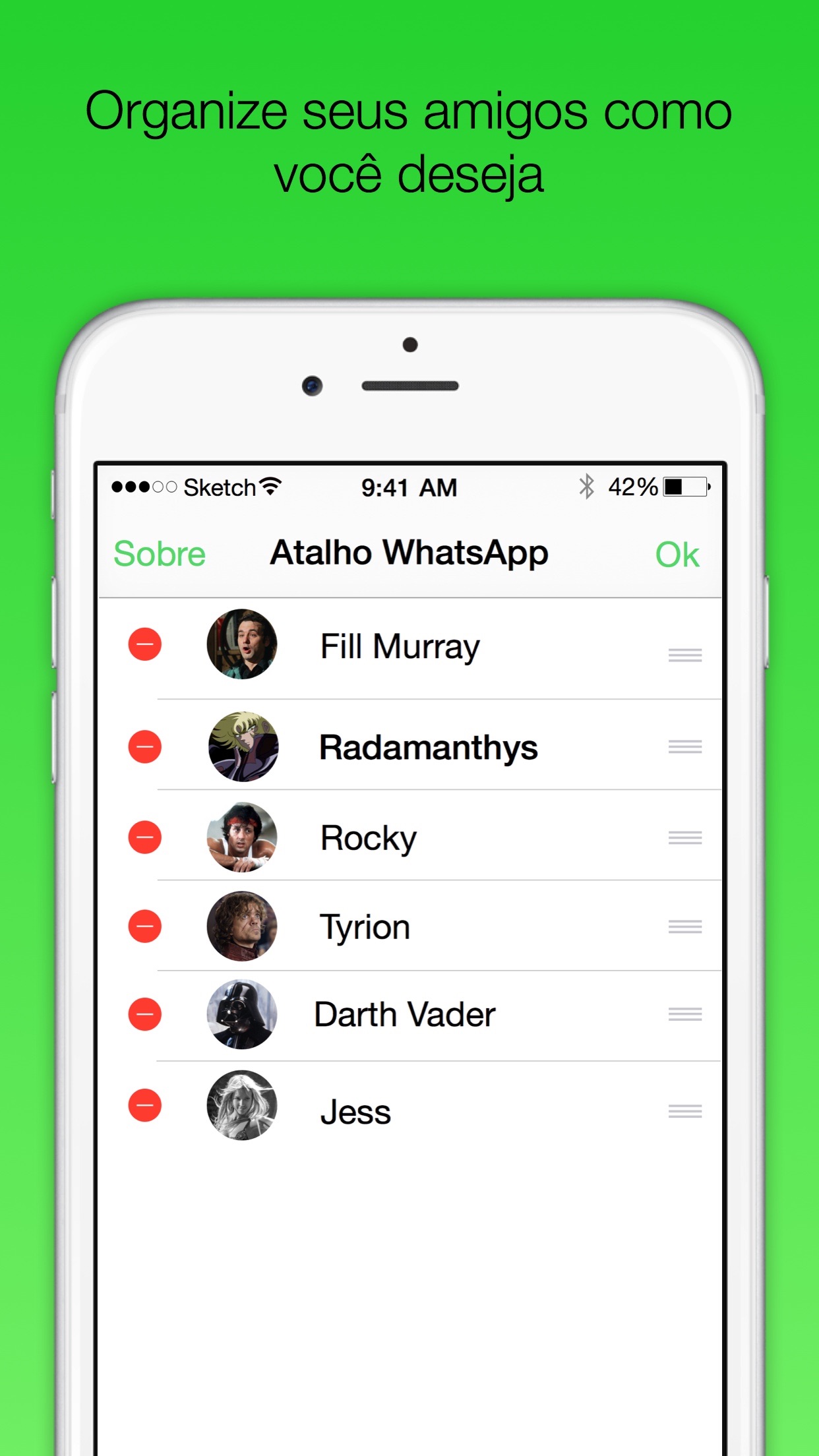Screenshot do app Atalho para WA Plus - Widget para iniciar conversas com seus amigos