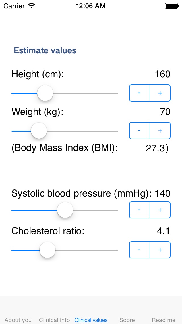 QRISK2 Screenshot 3