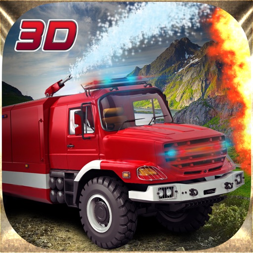 Fire Truck Hill Climbing 3D Simulator Game icon