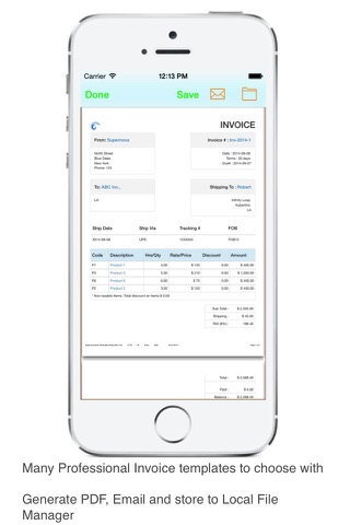 Invoice Tracker Sales Email screenshot 3