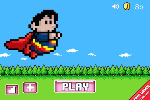 A Retro Super-Hero Power Jump EPIC - The Fun 8-Bit Man Race Challenge screenshot 3