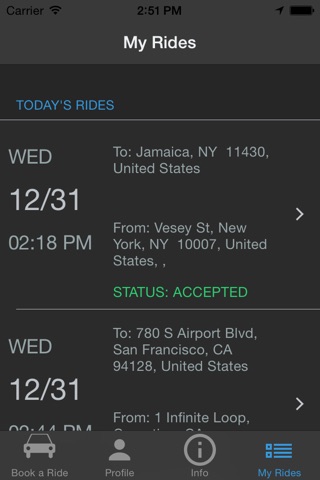 Transportation Services Mobile App – Airway Limo screenshot 4