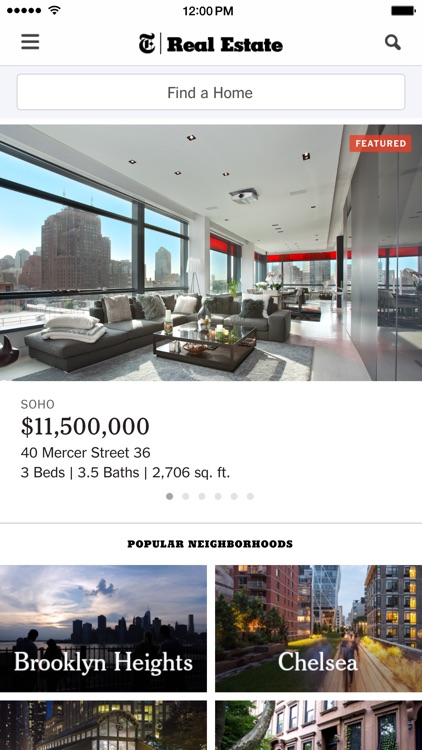 NYT Real Estate - Find a Home, Apartment or Condo screenshot-0