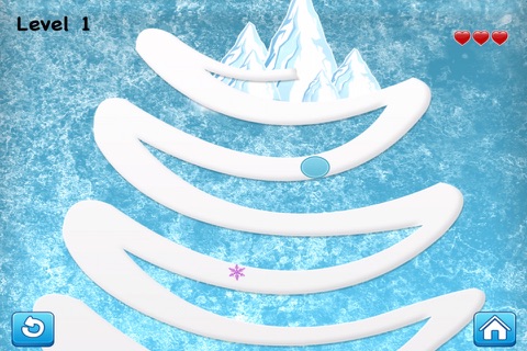 A Frozen Diamond Fall Escape - Snowflake Jewel Challenge FREE screenshot 3