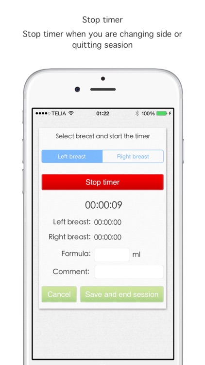 Breastfeed timer screenshot-1