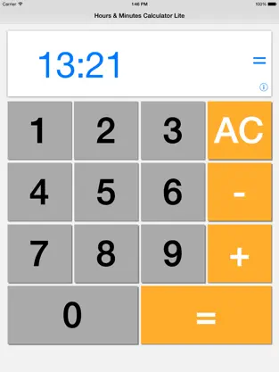 Screenshot 4 Calculadora Horas y Minutos Limitado iphone