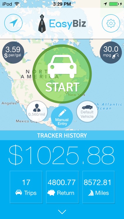 EasyBiz Mileage Tracker - Log miles and expenses for business tax deductions