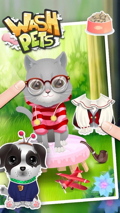 Wash Pets - virtual pet fun spa fasion food kids games for boys girls