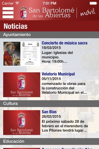 Ayuntamiento de San Bartolomé de las Abiertas screenshot 2