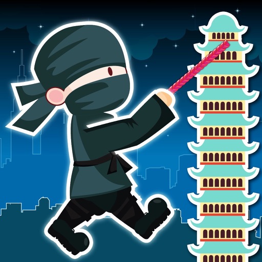 > Ninja Rope - Let The Clumsy Warrior Fly iOS App