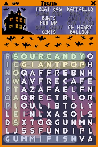 Halloween Word Search Puzzle screenshot 2