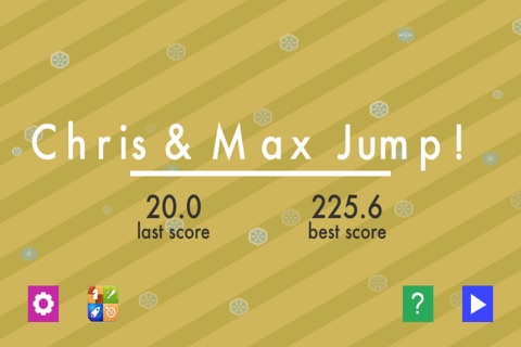 Chris and Max Christmas jump game ads-free screenshot 2