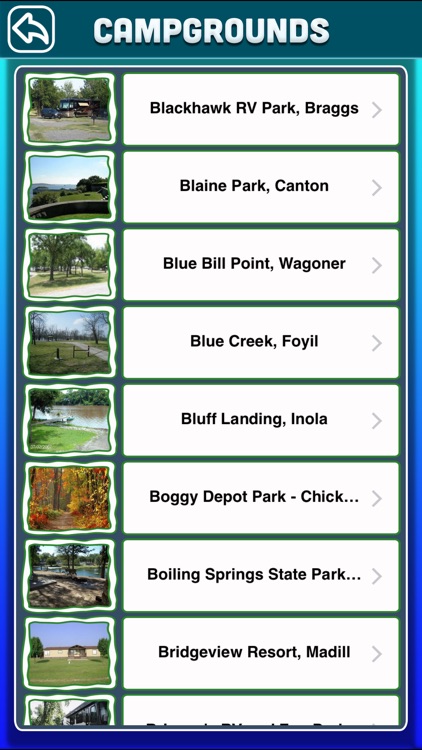 Oklahoma Campgrounds & RV Parks