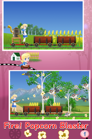 Popcorn Wars V2 - Alice vs Animals in the woods screenshot 2