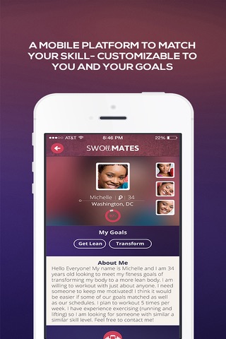 SwollMates: Match. Meet. Get Fit. screenshot 2