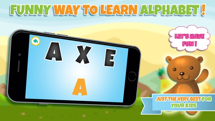 Learn alphabet and letter - ABC learning game for toddler kids & preschool children