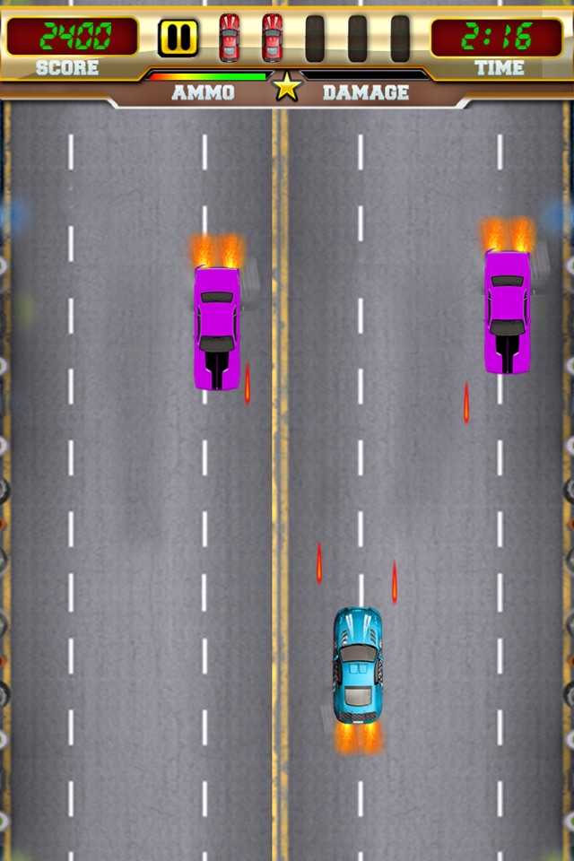 HD Race-Car Jet Blaster: A Free Highway Traffic Arcade Game screenshot 2