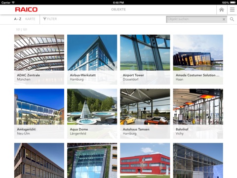 RAICO Produkte und Referenzen screenshot 2