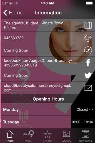 Cloud 9 Beauty Kildare screenshot 3