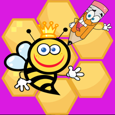 Activities of Cartoon Bees Coloring Book for Child