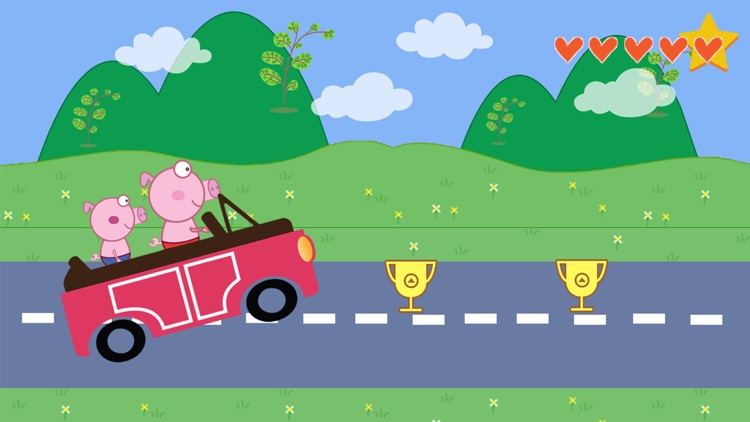 The Car Peppie Pinky Pig