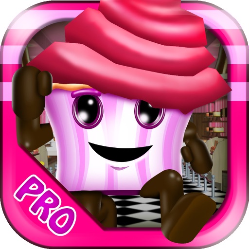 3D Cupcake Girly Girl Bakery Run Game PRO icon