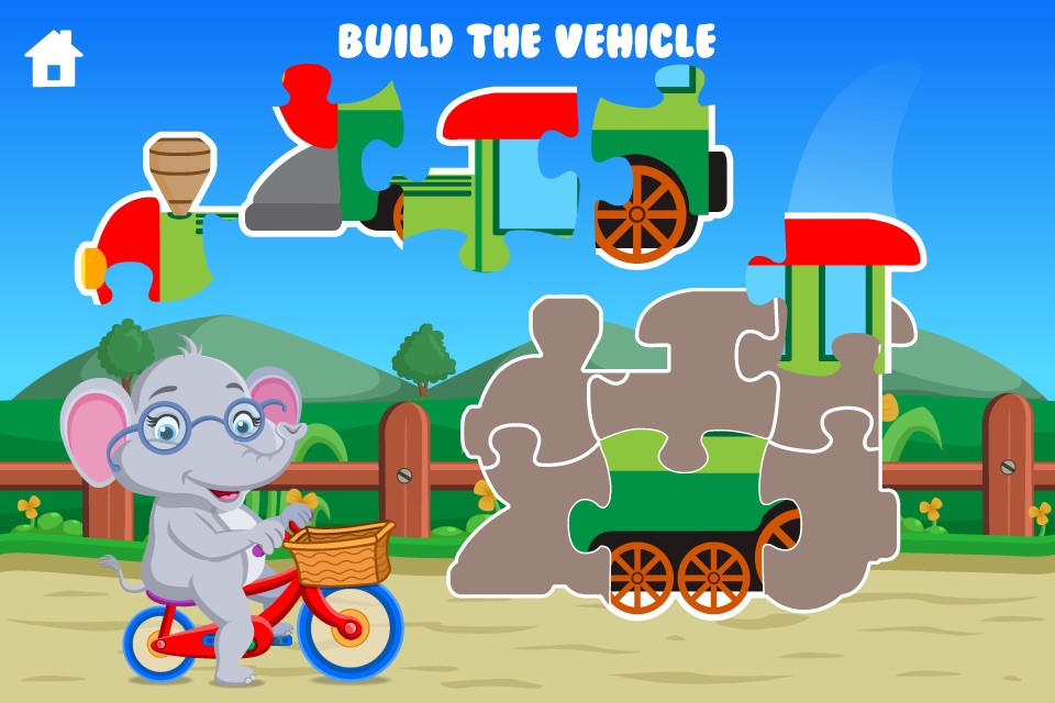 Elephant Preschool Playtime Kids Puzzle Game screenshot 3