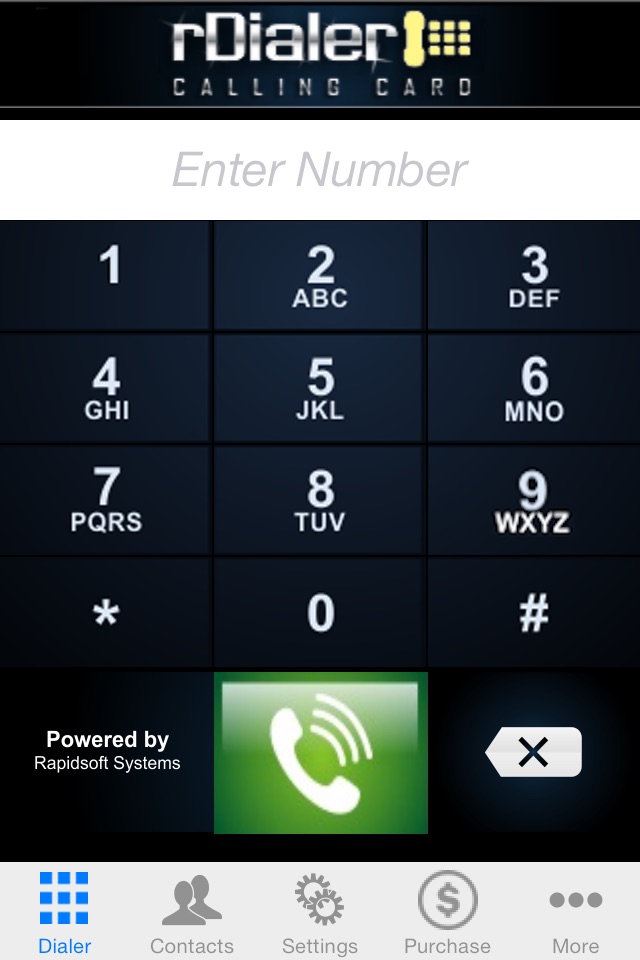 rDialer Calling Card  Dialer screenshot 2
