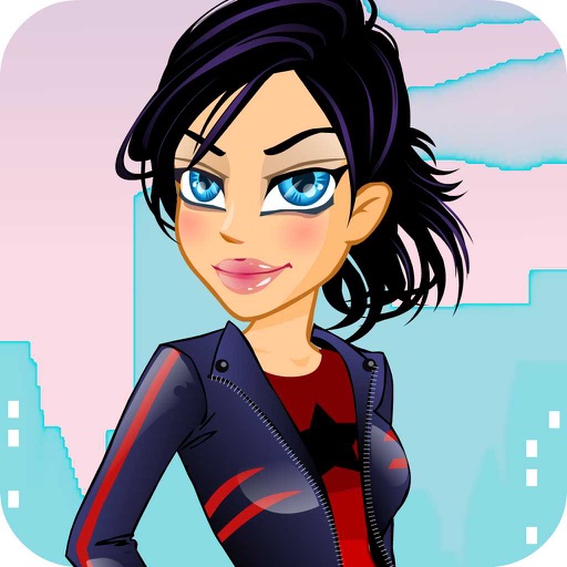 Bad Biker Girl Dress Up icon