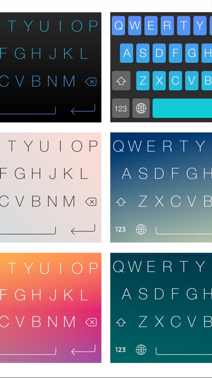 FancyKeyboard for iOS 8 - customize your keyboard with cool themes and backgrounds screenshot-3