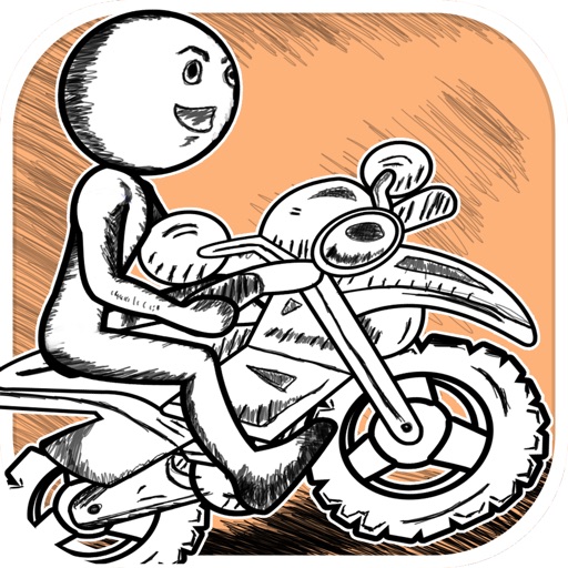 Advanced Sketchman Moto X Race Game Free iOS App