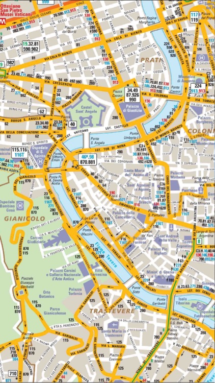 Rome Vatican travel guide and offline city map - italy ATAC Trenitalia metro subway maps & guides
