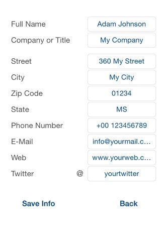 My E-Business Card screenshot 3